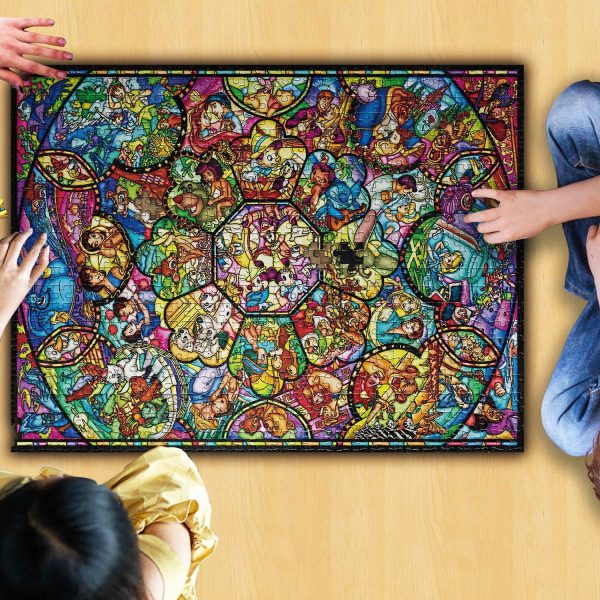 Disney Stained Art Jigsaw Puzzle Set