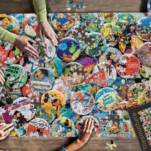 Disney Vintage Buttons ? Jigsaw Puzzle Set