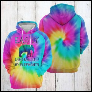 Distracted By Elephant 3D Printed Hoodie/Zipper Hoodie