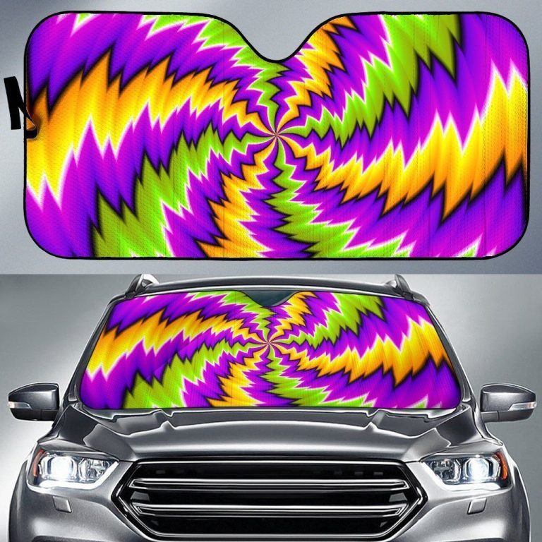 Pulsing Optical illusion Car Seat Covers