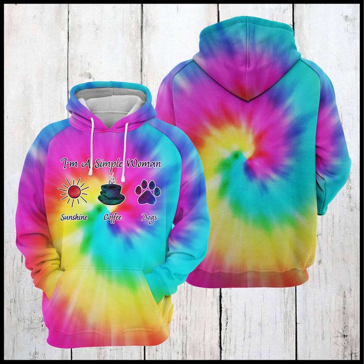 Dog Coffee Tie Dye 3D Printed Hoodie/Zipper Hoodie Dog Coffee Tie Dye 3D Printed Hoodie/Zipper Hoodie