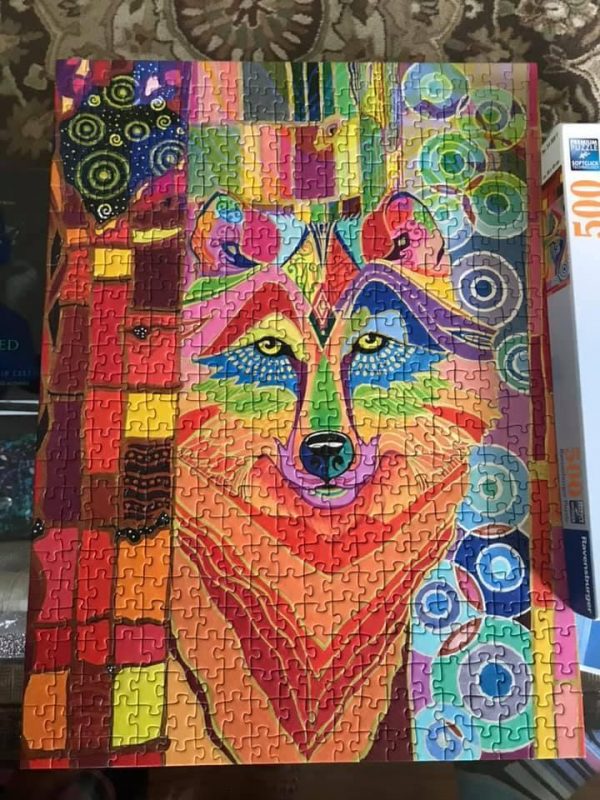 Dog Color Art Jigsaw Puzzle Set