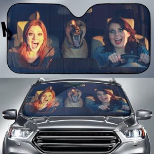 Dog Funny Seconds Before The Car Crash Car Auto Sun Shade