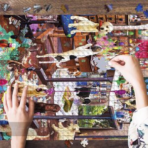 Dog Painting Jigsaw Puzzle Set