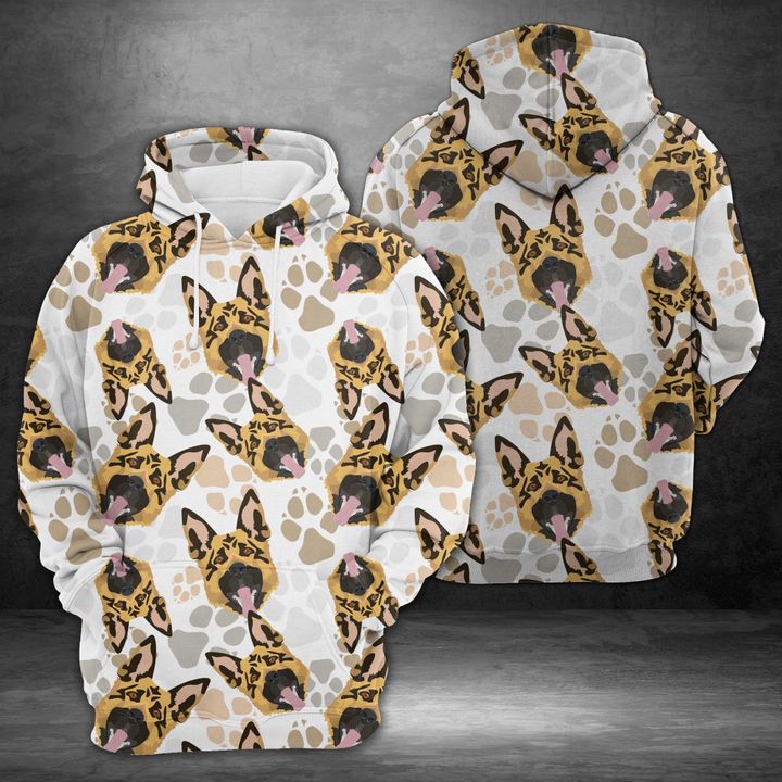 Dog Paws German Shepherd 3D Printed Hoodie/Zipper Hoodie Dog Paws German Shepherd 3D Printed Hoodie/Zipper Hoodie