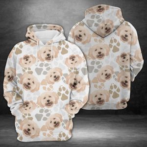 Dog Paws Poodle 3D Printed Hoodie/Zipper Hoodie