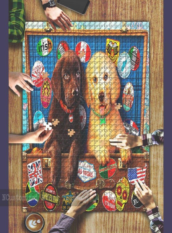 Dog Travel Jigsaw Puzzle Set