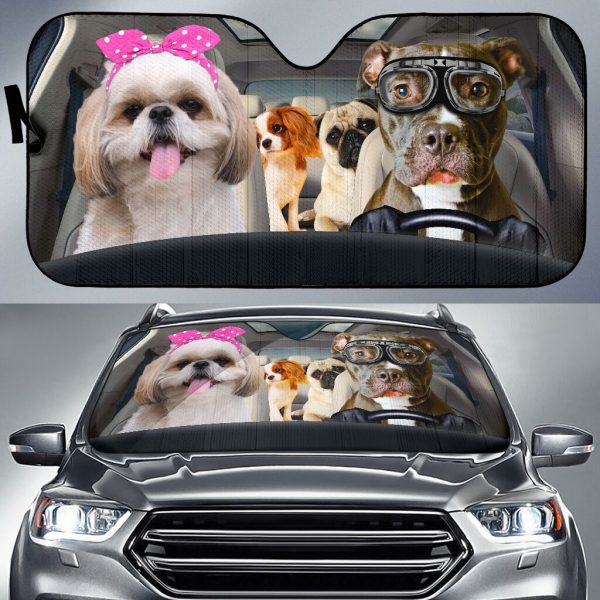 Dogs Car Auto Sun Shade