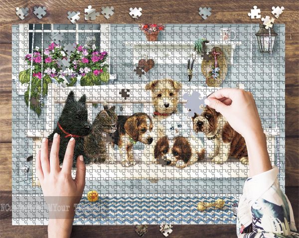 Dogs Swing Buddies Jigsaw Puzzle Set