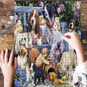 Dogs Wooden Jigsaw Puzzle Set