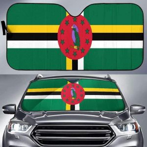Dominica Flag Car Auto Sun Shade