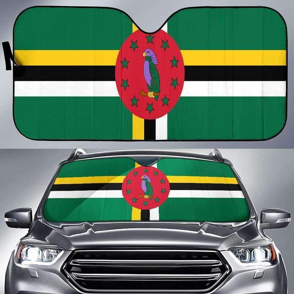 Dominica Flag Car Auto Sun Shade Dominica Flag Car Auto Sun Shade