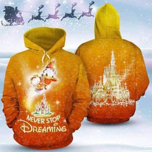 Donald Never Stop Dreaming 3D Printed Hoodie/Zipper Hoodie