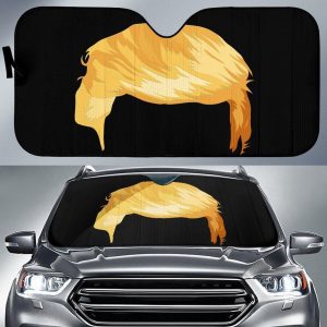 Donald Trump Hair Car Auto Sun Shade