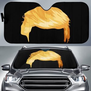 Donald Trump Hairs Car Auto Sun Shade