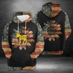 Donkey Side American Flag 3D Printed Hoodie/Zipper Hoodie