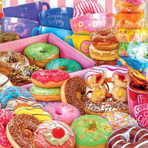 Donut Worry, Be Happy Jigsaw Puzzle Set