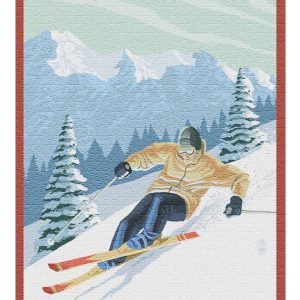 Downhill Skier Jigsaw Puzzle Set