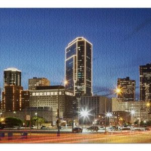 Downtown At Night Jigsaw Puzzle Set