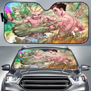 Dr Stone Anime Car Auto Sun Shade