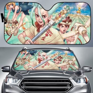 Dr Stone Dynamics Anime Car Auto Sun Shade
