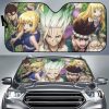 Dr Stone Senku & Friends Anime Car Auto Sun Shade
