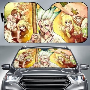 Dr Stones Anime Car Auto Sun Shade