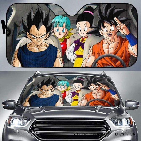 Dragon Ball Anime Goku Vegeta Car Auto Sun Shade