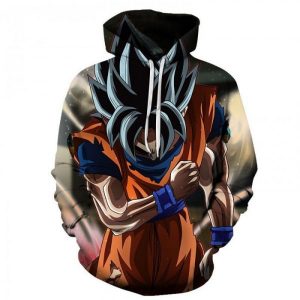 Dragon Ball Cartoon Goku Squat S Cosplay 3D Printed Hoodie/Zipper Hoodie