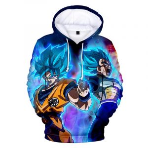 Dragon Ball Dragon Ball Anime Series Goku Super Saiyan 3D Printed Hoodie/Zipper Hoodie