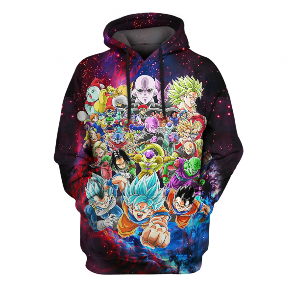 Dragon Ball Galaxy 3D Printed Hoodie/Zipper Hoodie