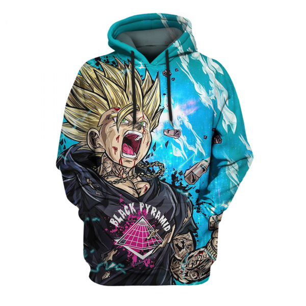 Dragon Ball Gohan Black Pyramid Grahpic 3D Printed Hoodie/Zipper Hoodie