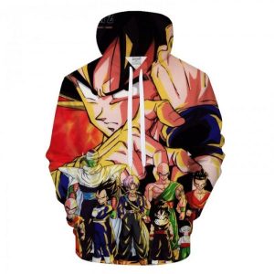 Dragon Ball Goku Anime Super Saiyan 3D Printed Hoodie/Zipper Hoodie