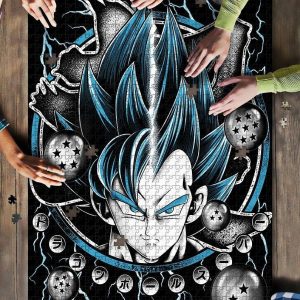 Dragon Ball Goku Vegeta Blue Jigsaw Puzzle Set