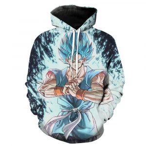 Dragon Ball Gt Goku Ssj Blue Goku Gt 3D Printed Hoodie/Zipper Hoodie