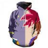 Dragon Ball Looking At Cartoon Goku S 3D Printed Hoodie/Zipper Hoodie