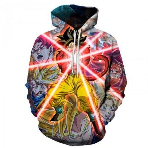 Dragon Ball Shines Red 3D Printed Hoodie/Zipper Hoodie