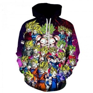 Dragon Ball Super Cartoon Dragon Ball Super Broly 3D Printed Hoodie/Zipper Hoodie