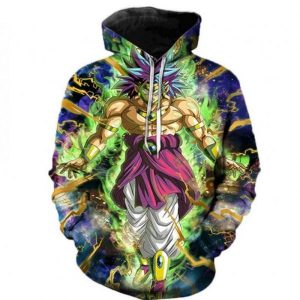 Dragon Ball Super Cartoon Dragon Ball Super Broly 3D Printed Hoodie/Zipper Hoodie