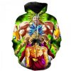 Dragon Ball Super Cartoon Dragon Ball Super Broly Polluver 3D Printed Hoodie/Zipper Hoodie