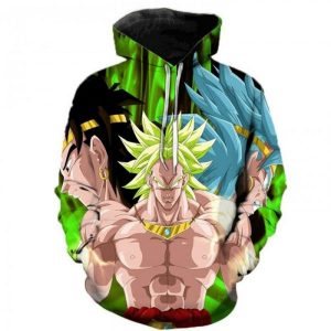 Dragon Ball Super Cartoon Dragon Ball Super Broly Polluver F 3D Printed Hoodie/Zipper Hoodie