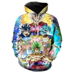 Dragon Ball Super Cartoon Dragon Ball Super Broly Polluver I 3D Printed Hoodie/Zipper Hoodie