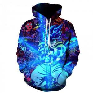 Dragon Ball Super Long Design B 3D Printed Hoodie/Zipper Hoodie