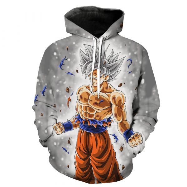 Dragon Ball Ultra Instinct Goku 3D Printed Hoodie/Zipper Hoodie