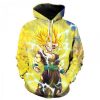 Dragon Ball Z Cosplay Vegeta Goku Anime 3D Printed Hoodie/Zipper Hoodie