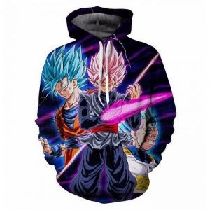 Dragon Ball Z Costume Cosplay Son Goku Vegeta Sword 3D Printed Hoodie/Zipper Hoodie