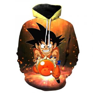 Dragon Ball Z Goku 3D Printed Hoodie/Zipper Hoodie