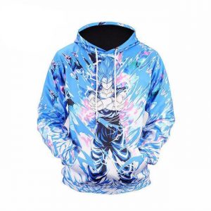 Dragon Ball Z Goku Super Saiyan Blue Awesome 3D Printed Hoodie/Zipper Hoodie