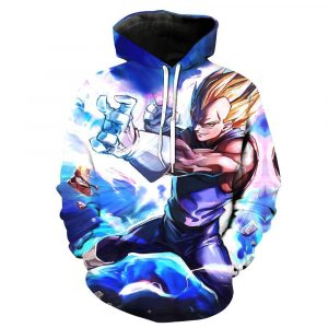 Dragon Ball Z Goku Super Saiyan Blue Awesome 3D Printed Hoodie/Zipper Hoodie