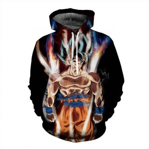 Dragon Ball Z Goku Ultra Instinct 3D Printed Hoodie/Zipper Hoodie